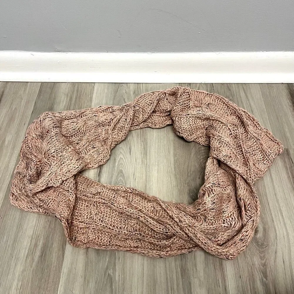 C.C Pink Marled Knit‎ Infinity Scarf